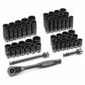 Grey Pneumatic Grey Pneumatic Corp. GY81259CRD .38 in. Drive 12 point Fract. & Metric Duo Socket Set - 59 Pieces GY81259CRD